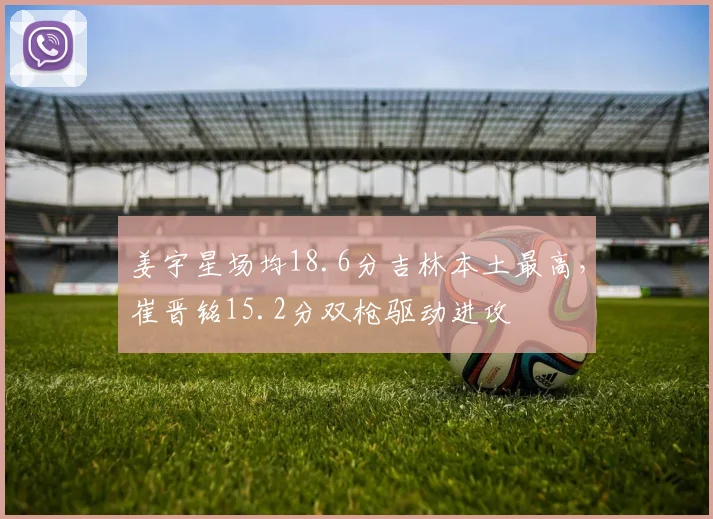 姜宇星场均18.6分吉林本土最高，崔晋铭15.2分双枪驱动进攻